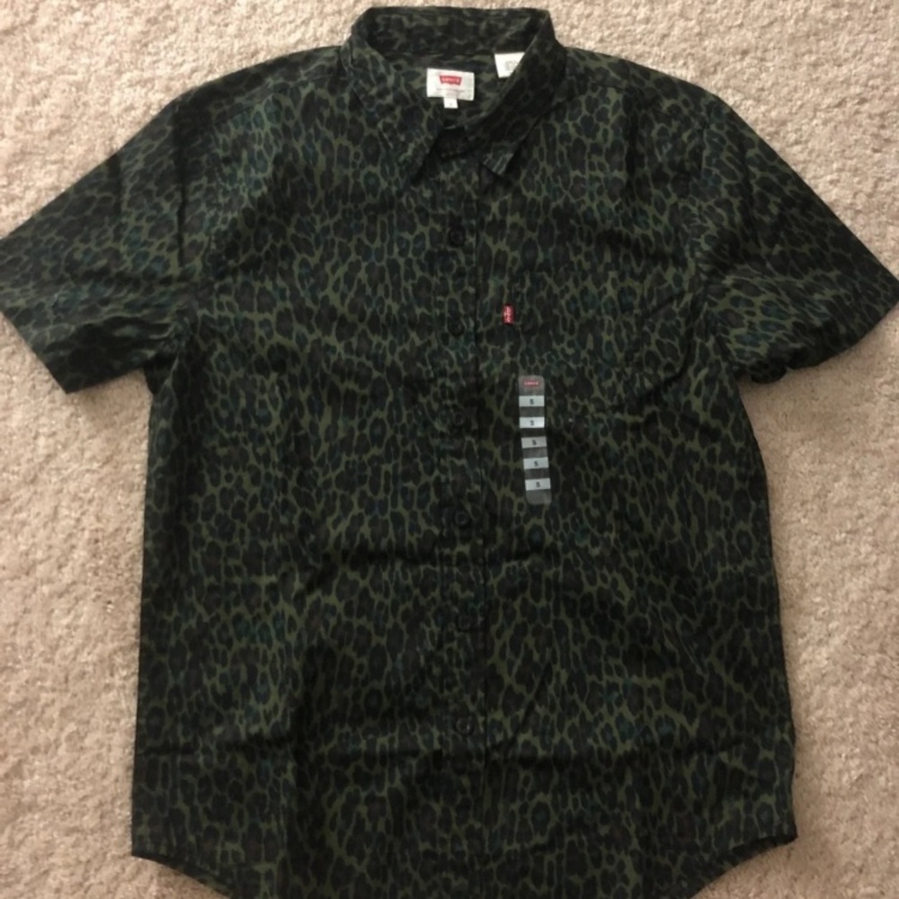 levi’s polo shirt with cheetah print